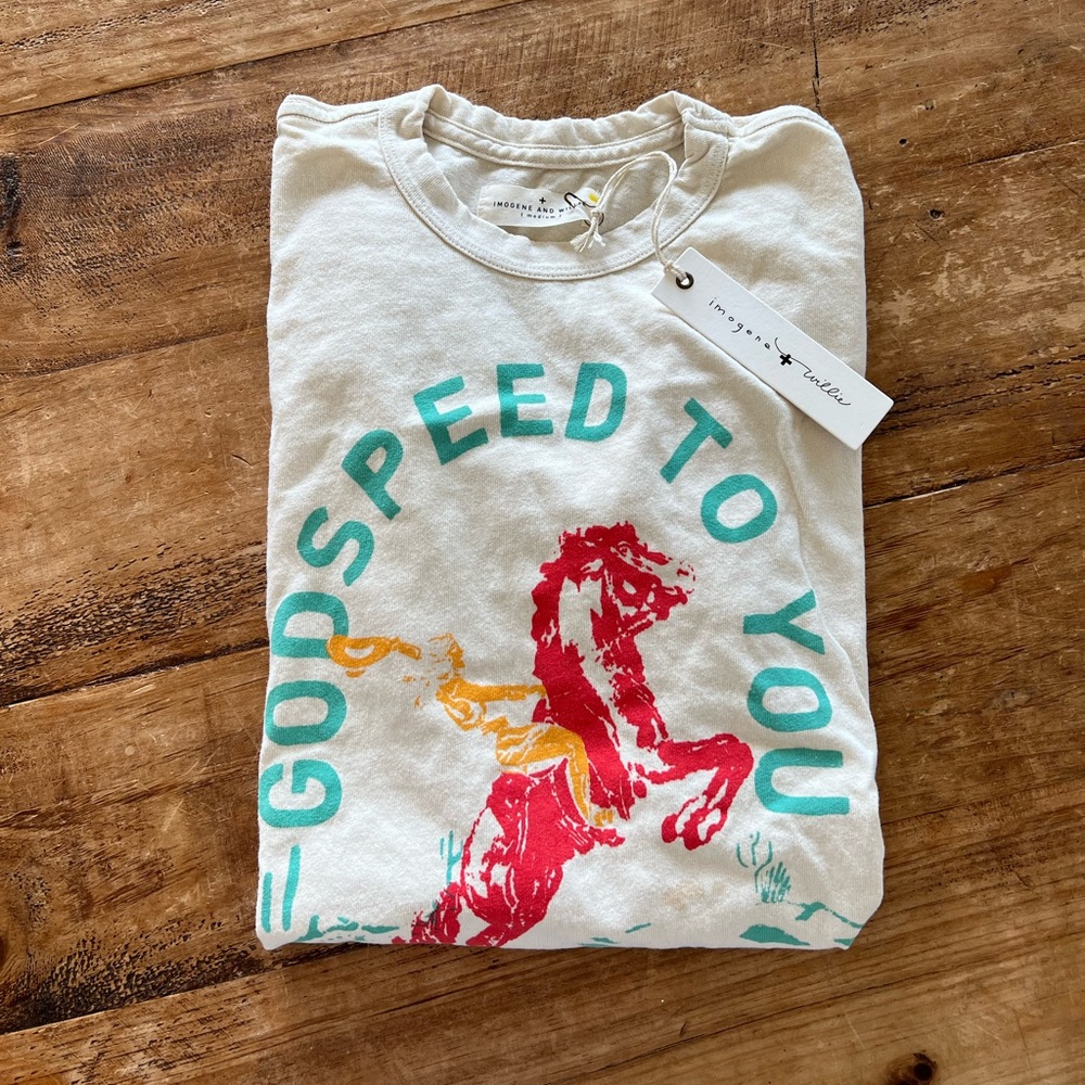 NWT Mens Imogene & Willie Godspeed Tee Tshirt size Medium